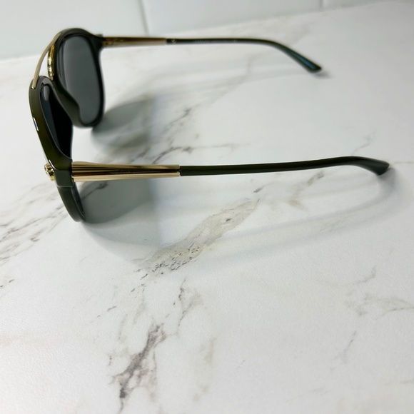 AUTHENTIC Versace Men's Sunglasses 4341 5262/4T - Green Aviator w/ Gold Accents - Picture 7 of 11